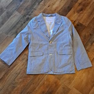 Special Occasion by Gymboree sz 7 seersucker blazer dress coat BNWT